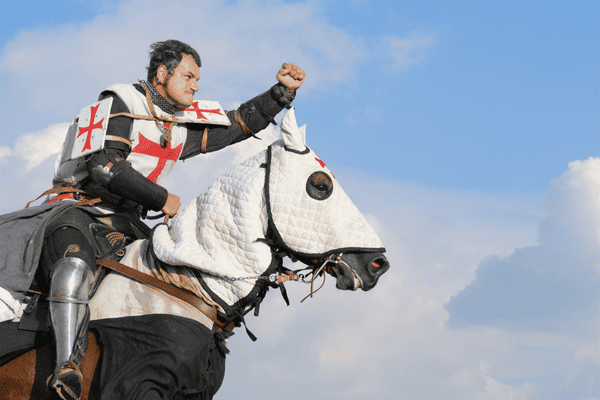 recreación medieval en las Fiestas del Bierzo en Ponferrada